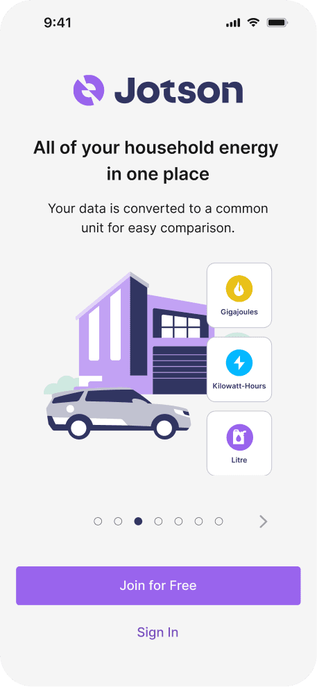 Onboarding screen